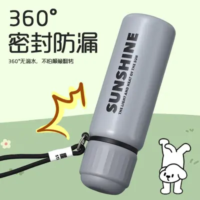 简约高颜值不锈钢子弹头保温杯户外便携车载直饮双盖运动水壶批发