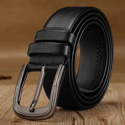 Simple hot style men's pin buckle belt Korea fashion comfortable belt men's belt trouser belt manufacturer wholesale
