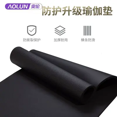 Men's fitness mat thick, extra-wide, extra-long, non-slip, home use - 5