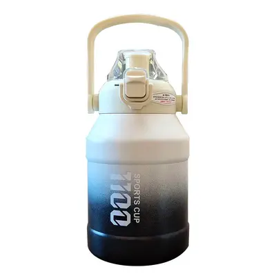 Großer Thermobecher mit Strohhalm, tragbare Sport-Wasserflasche - 6