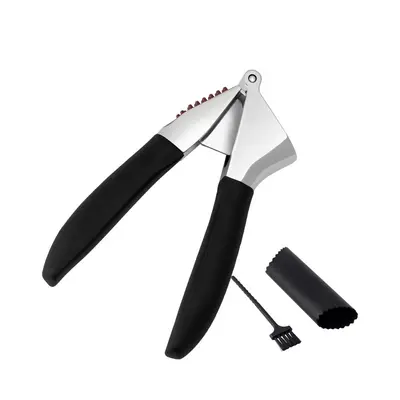 Garlic press, garlic crusher, garlic mincer, manual ginger and garlic tool, nutcracker clip, household zinc alloy kitchen gadget - 7