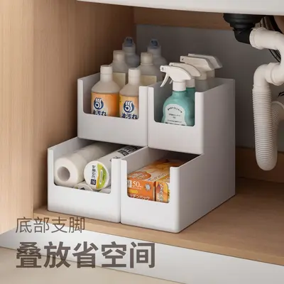 Eckschrank-Aufbewahrungsbox, rechtwinkliger Organizer - 4
