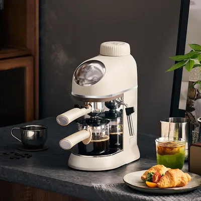Kleine Bär KFJ-P02T7 Mini-Espressomaschine, halb- und vollautomatisch