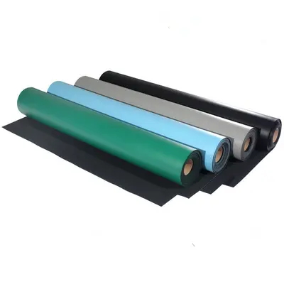 Green Anti-Static Rubber Workbench Mat, Heat and Wear Resistant