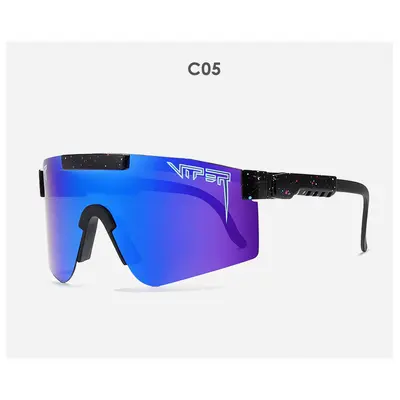 PIT VIPER Cycling Glasses, Windproof, Polarized Sunglasses, Colored Coating - 11