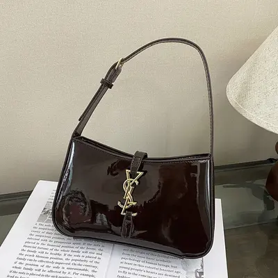 Women's Crossbody Bag, Textured High-Quality Fabric, Everyday Shoulder Bag - 11