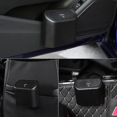 New energy vehicle-mounted trash can car door side-mounted waterproof storage bucket with lid storage trash can car storage - 5