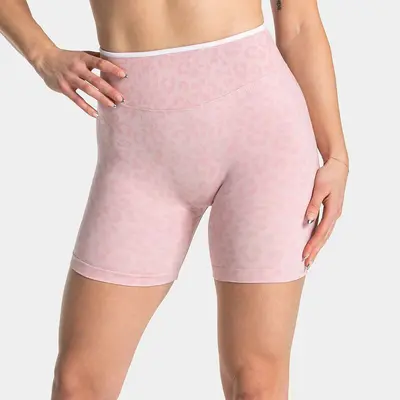 TEVEO Leopar Desenli Kadın Yoga Şortu, Yüksek Bel, Kalça Kaldırıcı - 13