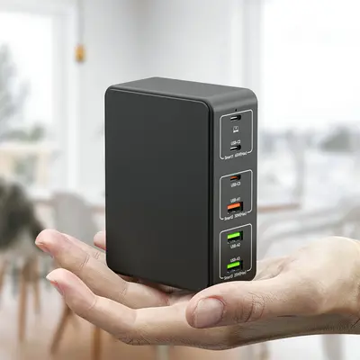 Sınır ötesi çok satan çok fonksiyonlu 120W yüksek güçlü PD hızlı şarj USB çoklu bağlantı noktalı cep telefonu ve bilgisayar şarj cihazı şarj başlığı
