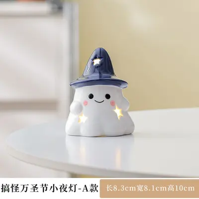 Halloween Pumpkin Glowing Ghost Night Light, Desktop Decoration - 9