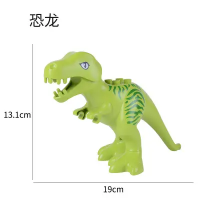 Büyük Taneli Yapı Blokları ile Uyumlu Okyanus Hayvanı ve Dinozor Seti - 8