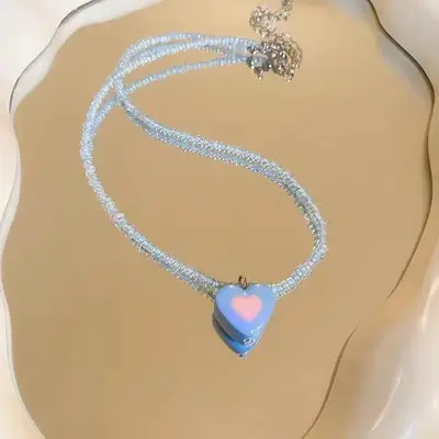 Y2K复古珍珠项链女小众设计感层次叠戴爆款轻奢高级感锁骨链颈圈 - 8