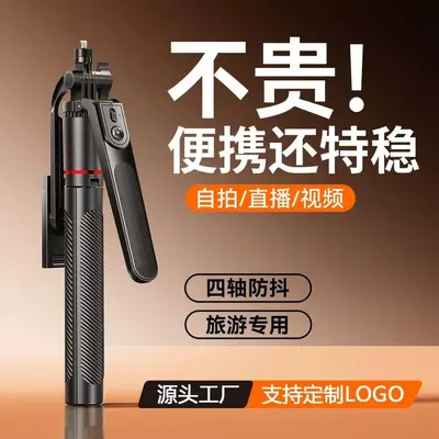 Selfie-Stick für Smartphones Fotografie-Gadget Video-Reise tragbar Hand-Halter Vlog Live-Streaming-Halterung Stativ mit Bodenständer