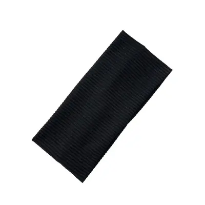 Women's Wide Non-Slip Ribbed Sports Headband, Soft and Elastic