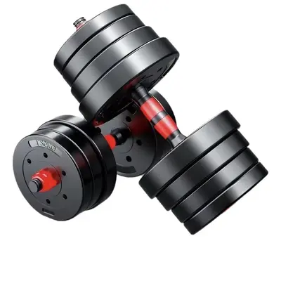 Dumbbell Men's Fitness Home Eco-friendly Material Silent Odorless Dumbbell Barbell 2-in-1 Set - 6