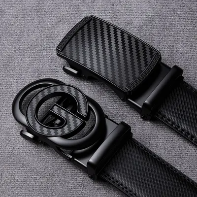 Amazon Cross-border Men's Leather Belt Genuine Leather Automatic Buckle Youth Business Factory Wholesale Belt - 3