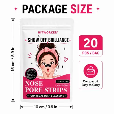 Charcoal Nose Strips, Pore Cleansing, 10/20/30 Pieces