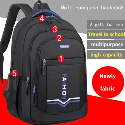 School bag for boys, backpack for middle school and high school students, large capacity backpack for girl university students, backpack for elementary school students, daily travel backpack, beautifully designed - 10