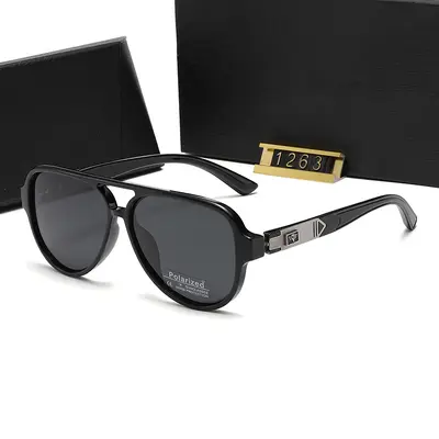 Polarisierte eckige Herren-Sonnenbrille mit UV400-Schutz - 7
