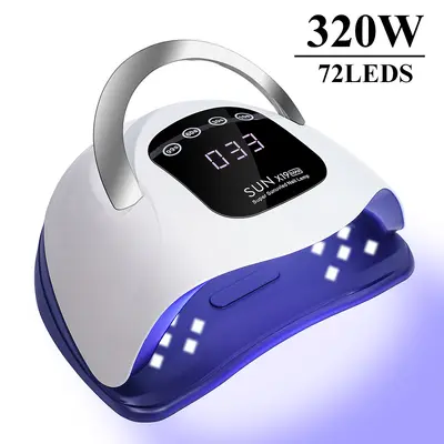 X19 UV manikür lambası, LED, hızlı kuruyan, tırnak jelini işletir - 1