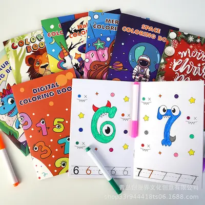 Kinder-Malbuch, Cartoon-Zeichenbuch, Frühpädagogik, Partygeschenk - 4