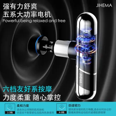 Rechargeable fascia gun, mini vibration muscle massager