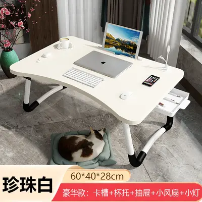Foldable Laptop Bed Table, Small Lazy Desk for Bedroom and Dormitory - 10