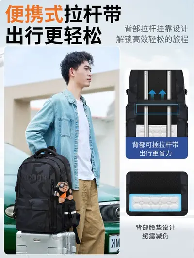 Camouflage Backpack for Men, Middle and High School Students - 6