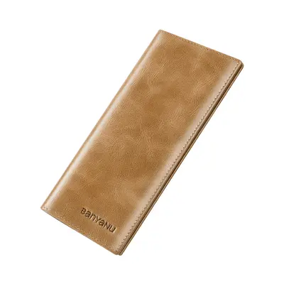 Erkek Uzun Cüzdan Gerçek Deri Ultra İnce RFID Korumalı - 6