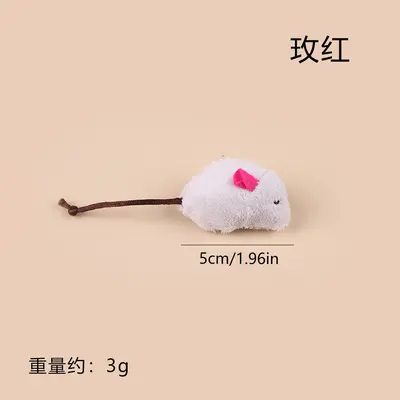 Plush Catnip Mouse Cat Toy, Cute Shape Interactive Pet Toy - 10