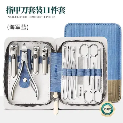 直销礼品美甲指甲刀套装锌合金指甲钳甲沟修脚工具家用指甲剪工具