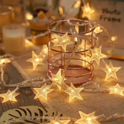 LED String Lights Round Ball Colorful Blinking Starry Sky