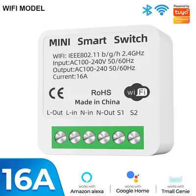 WiFi Bluetooth Çift Modlu Anahtar Tuya WiFi Anahtarı + RF433 Tuya Akıllı Anahtar. - 7