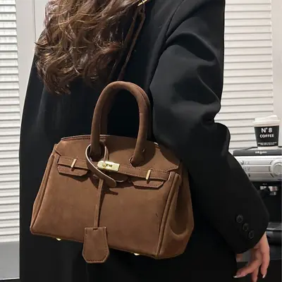 Women's Retro Single Shoulder Crossbody Bag, Large Capacity, Autumn Winter - 3
