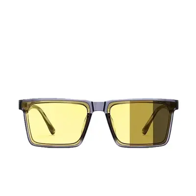 Retro Men's Square Frame Sunglasses UV400 Protection - 6