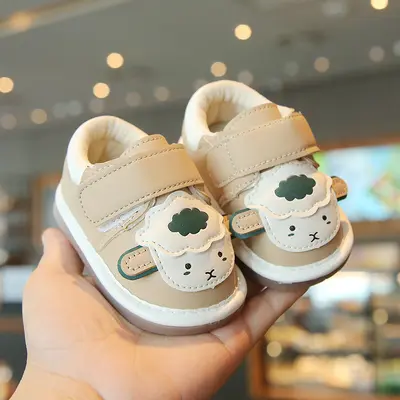 Soft Sole Cartoon Baby Walking Shoes, Ages 0-2, Anti-Slip