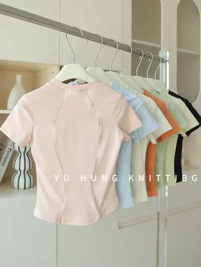 Women's Summer Sports Top, Thin, Stand-up Collar, Running and Pilates - 2