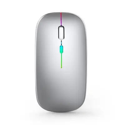 Factory Direct Cross-Border New Wireless Bluetooth Dual-Mode Luminous Silent Mouse for Computer Notebook Office