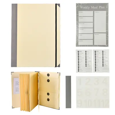 Ringbuchmappe mit Organizer und Dateitasche Folio-Aufbewahrungstasche - 12