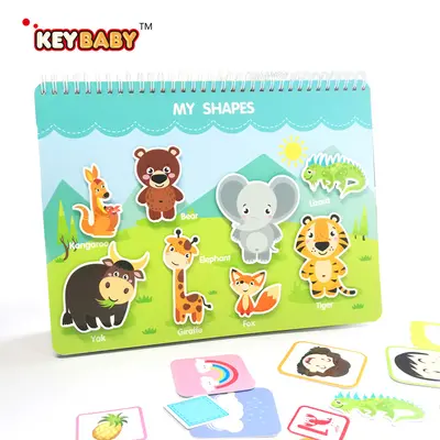 keybaby Quiet Book, wiederablösbare Sticker, Busy Book - 7