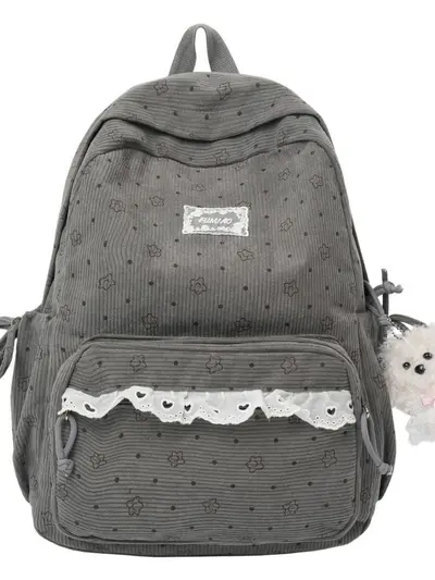 Korean-Style Student Backpack, Large Capacity, Casual Daypack - 6