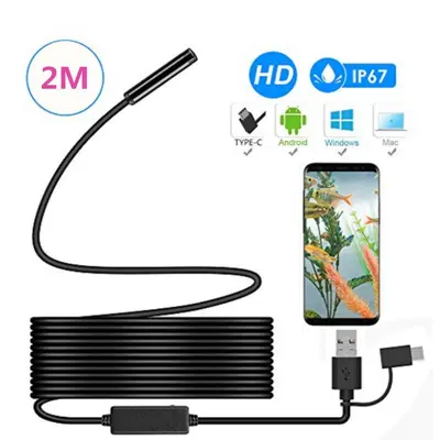 3-in-1 HD endoskop, 1m, USB-C, Android, su geçirmez - 8