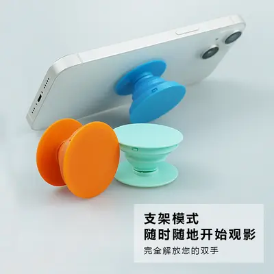 Akrilik reçine telefon tutucu standı özel masaüstü tembel yastık geri çekilebilir katlanabilir stand malzemesi toptan satış