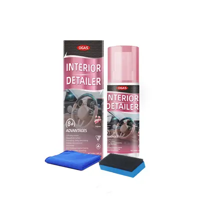 OGAS Car Interior Polish and Stain Remover for Ceiling and Plastic Parts, No-Rinse