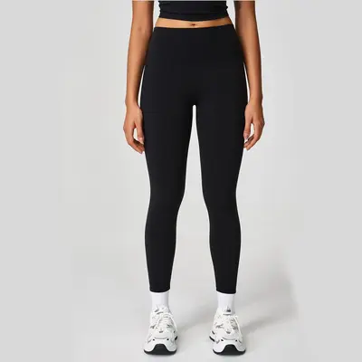 YTRIAN kadın Çıplak Yoga Pantolon Yüksek Bel Karın Kontrol Popo Kaldırma Şekillendirme Açık Spor Rahat Sıkı Uzun Pantolon - 7