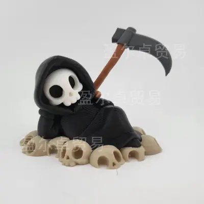 Q Versiyon Ölüm Meleği Figürü, Halloween 3D Baskı Oyuncak - 5