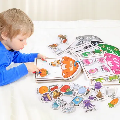 Montessori Quiet Book Magnetic Sticker Book Number Recognition Ages 3-6