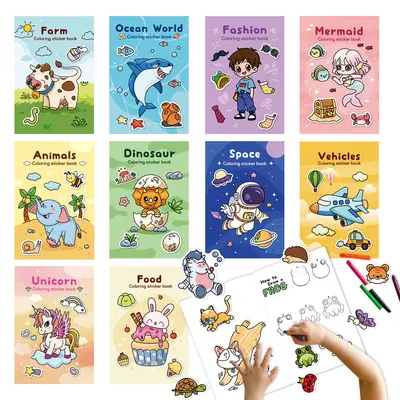 Çocuklar İçin Çıkartmalı Boyama Kitabı, Parti ve Bayram Etkinliği