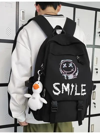 Men's Middle and High School Backpack, Laptop Compartment, Lightweight Spine-Protecting - 3