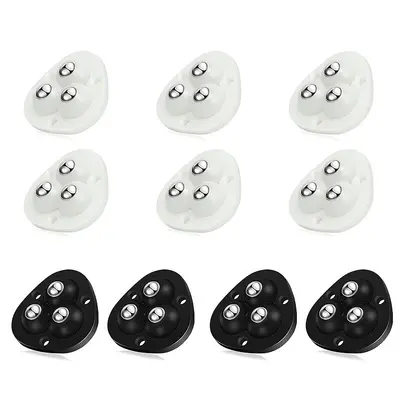 Self-Adhesive Mini Universal Wheels, 360° Swivel Hidden Casters